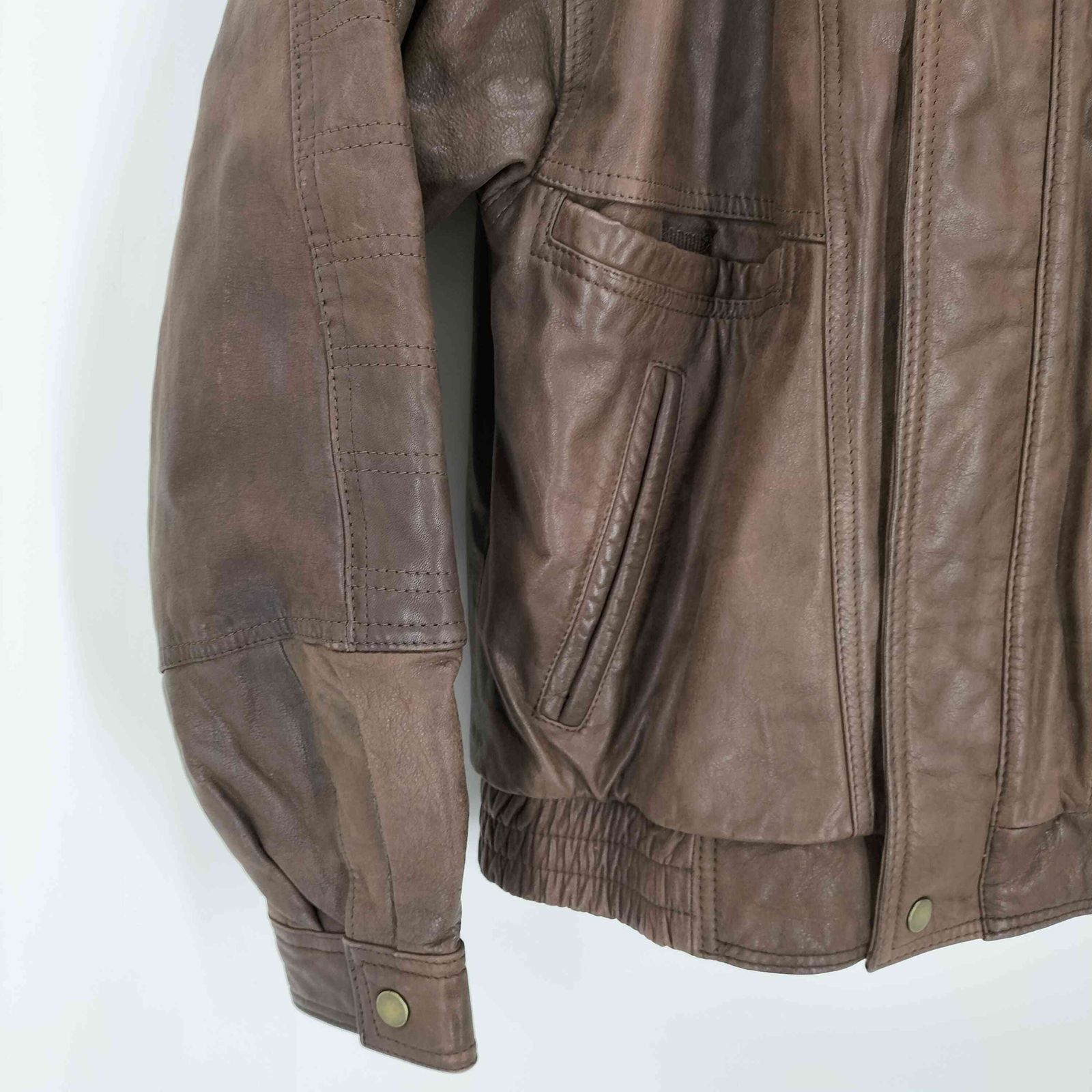 ベラペレ VERA PELLE NAPPA LEATHER デザインレザージャケット メンズ