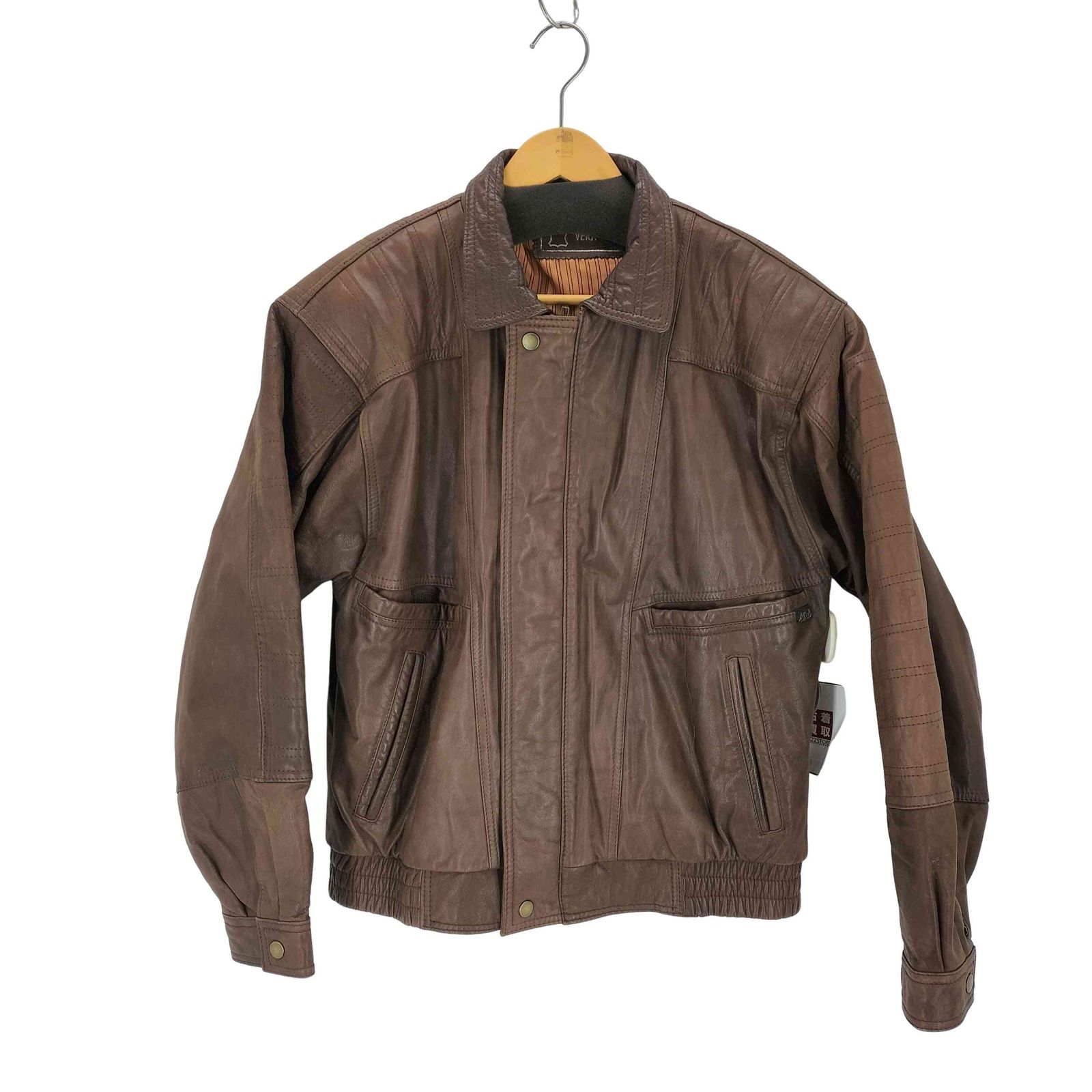 ベラペレ VERA PELLE NAPPA LEATHER デザインレザージャケット メンズ