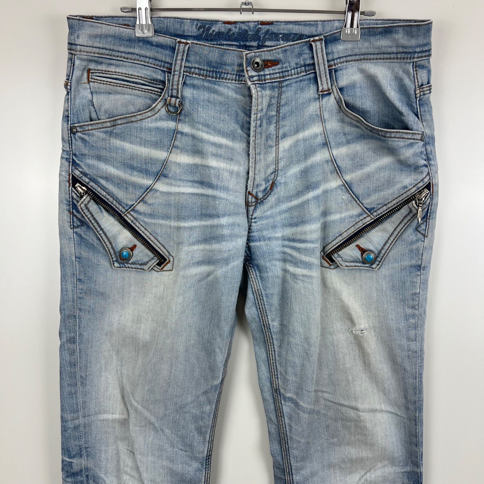 00s Y2K HIDEAWAYS nicole コーティングフレア デニム 00s Y2K HIDEAWAYS nicole コーティングフレア デニム コーティング