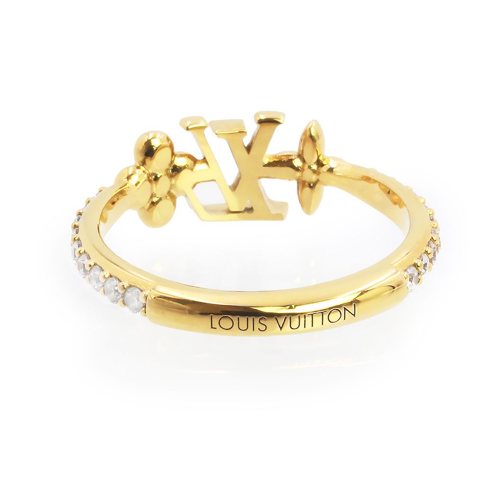 ルイ ヴィトン LV アイコニック リング 指輪 Lサイズ #15.5号 ゴールド