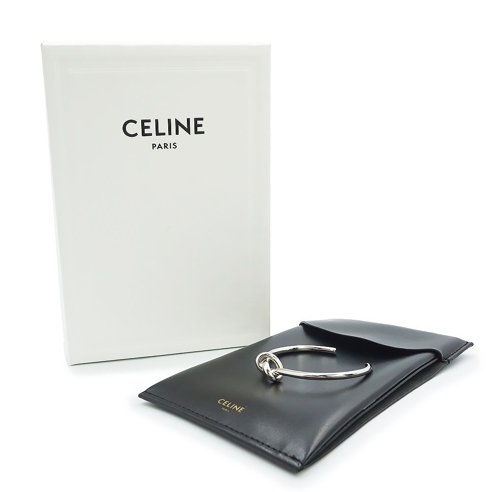 セリーヌ ノット エクストラシン ブレスレット バングル #C1 シルバー