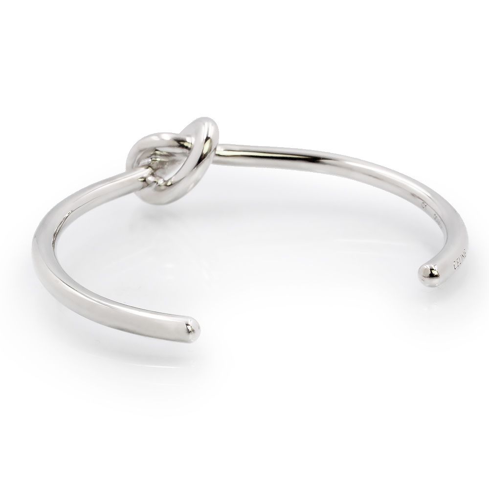 セリーヌ ノット エクストラシン ブレスレット バングル #C1 シルバー