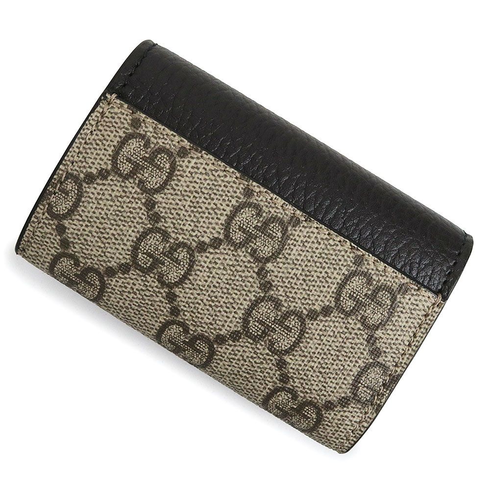 グッチ GGマーモント ダブルG バイカラー 6連 キーケース GGスプリーム