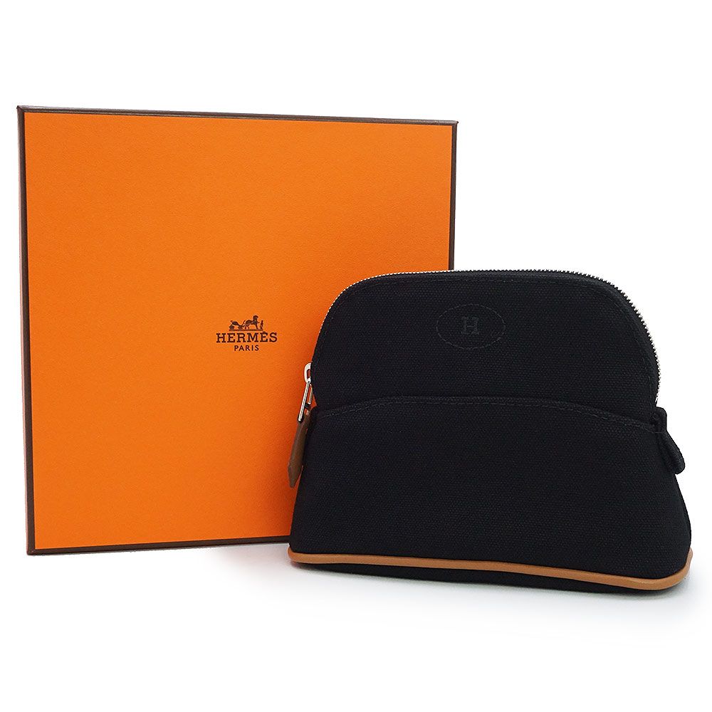 エルメス ボリード 16 ミニミニ 化粧 コスメ ポーチ コットン100