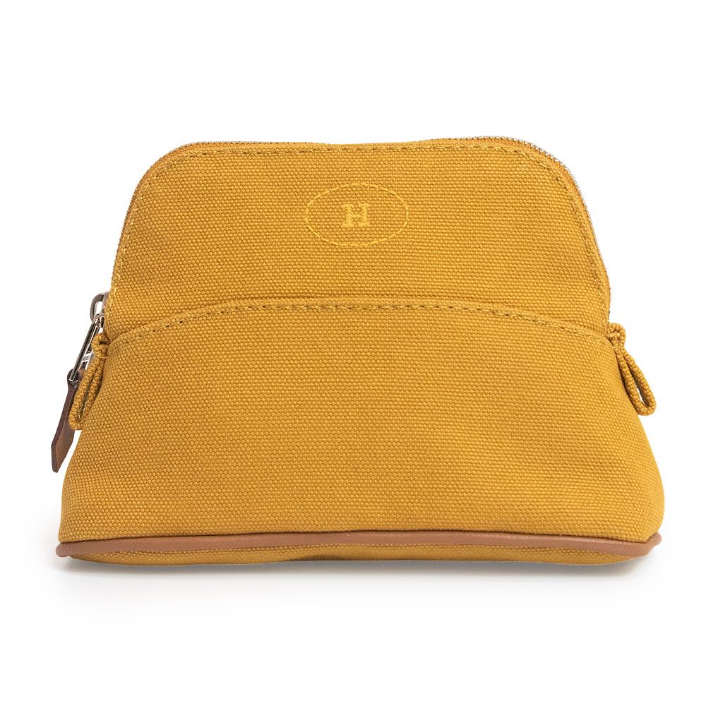 エルメス ボリード 16 ミニミニ 化粧ポーチ コットン100％ キャンバス