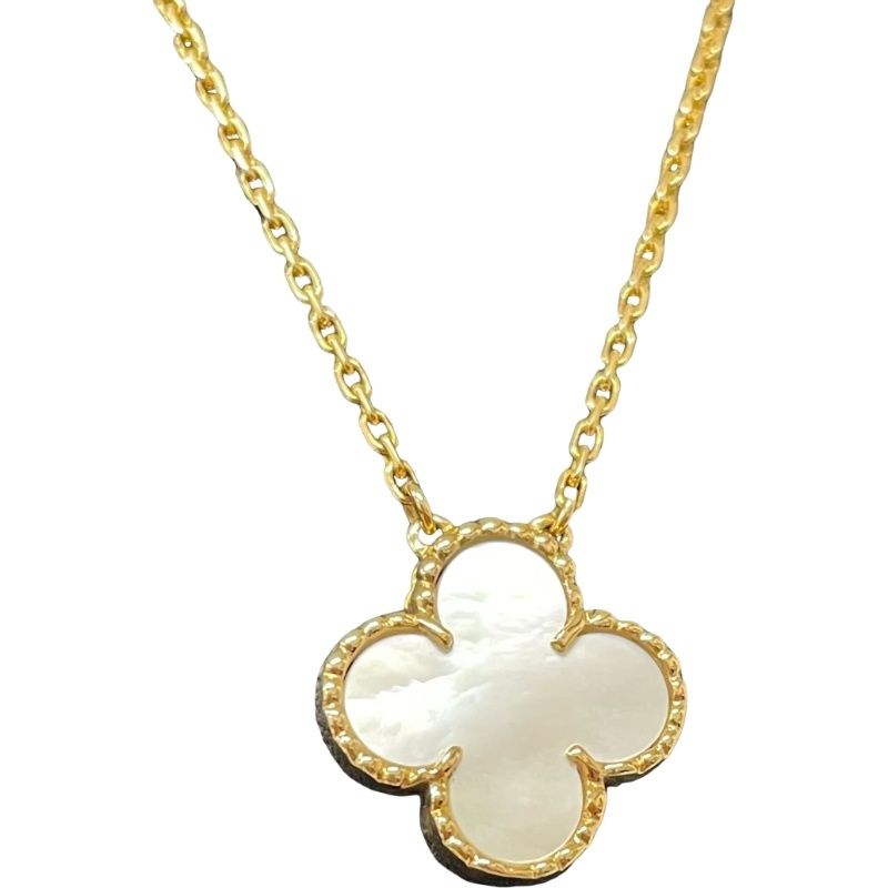 Van Cleef - Arpels ヴァンクリーフ＆アーペル ヴィンテージアルハンブラ マザーオブパール ゴールド 750 YG ネックレス レディース
