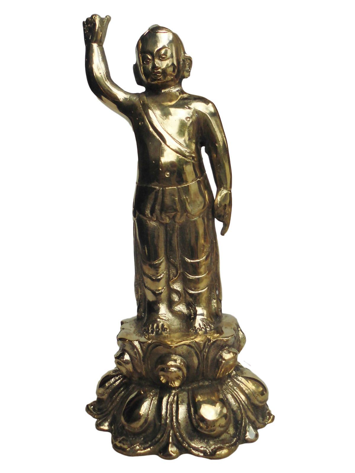 アジアン雑貨 ネパール仏像 ブッタ誕生 真鍮製2 - メルカリ