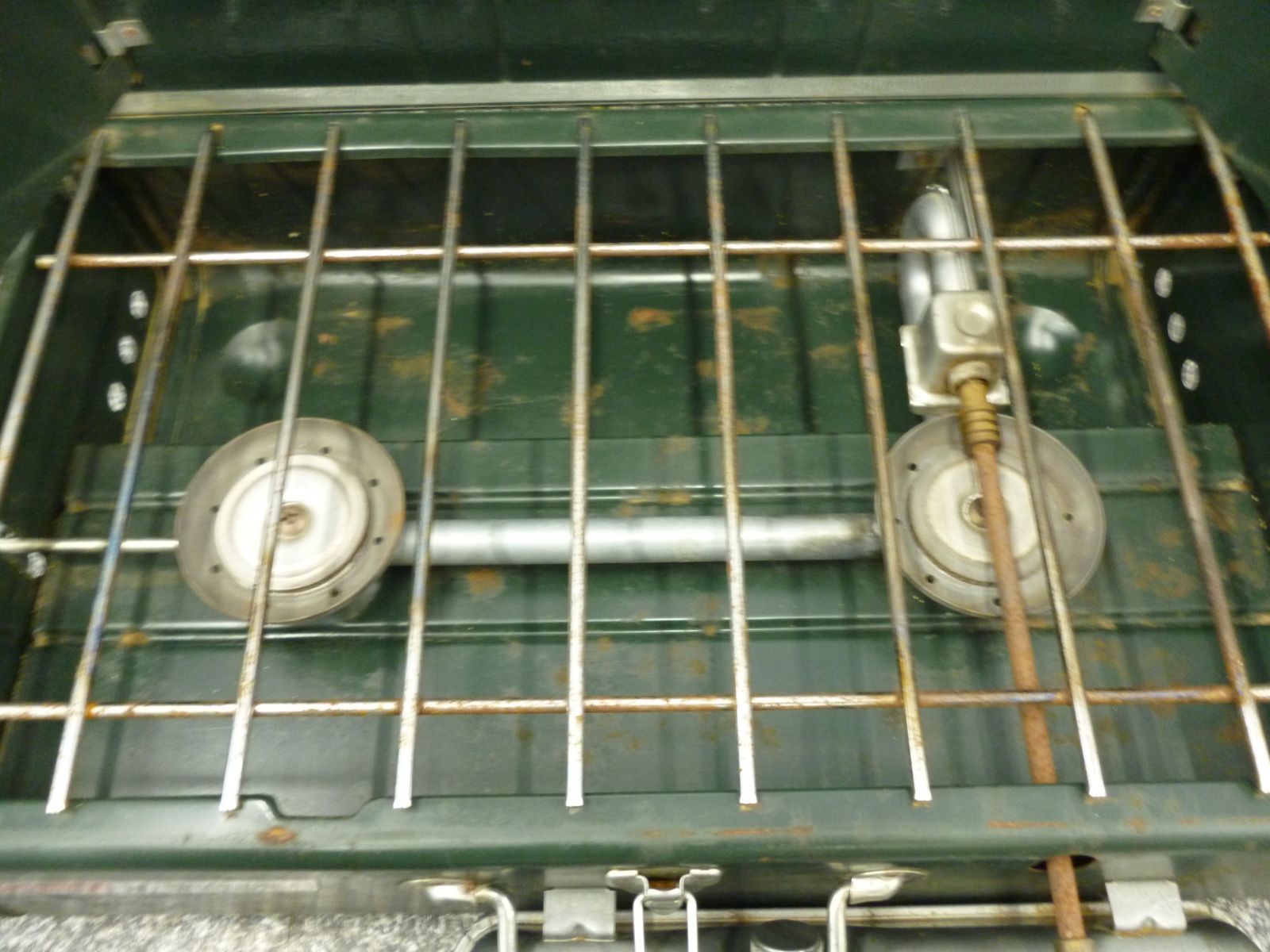 ジャンク品 Coleman コールマン Powerhouse unleaded 414 ツーバーナー