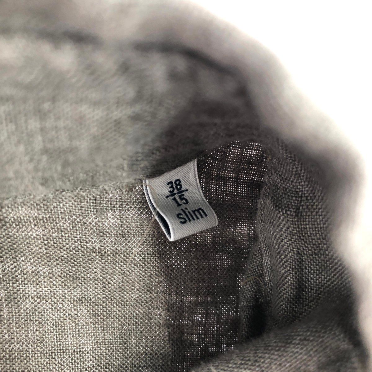 Bagutta バグッタ 長袖シャツ サイズ:38/15 リネン グリーン メンズ