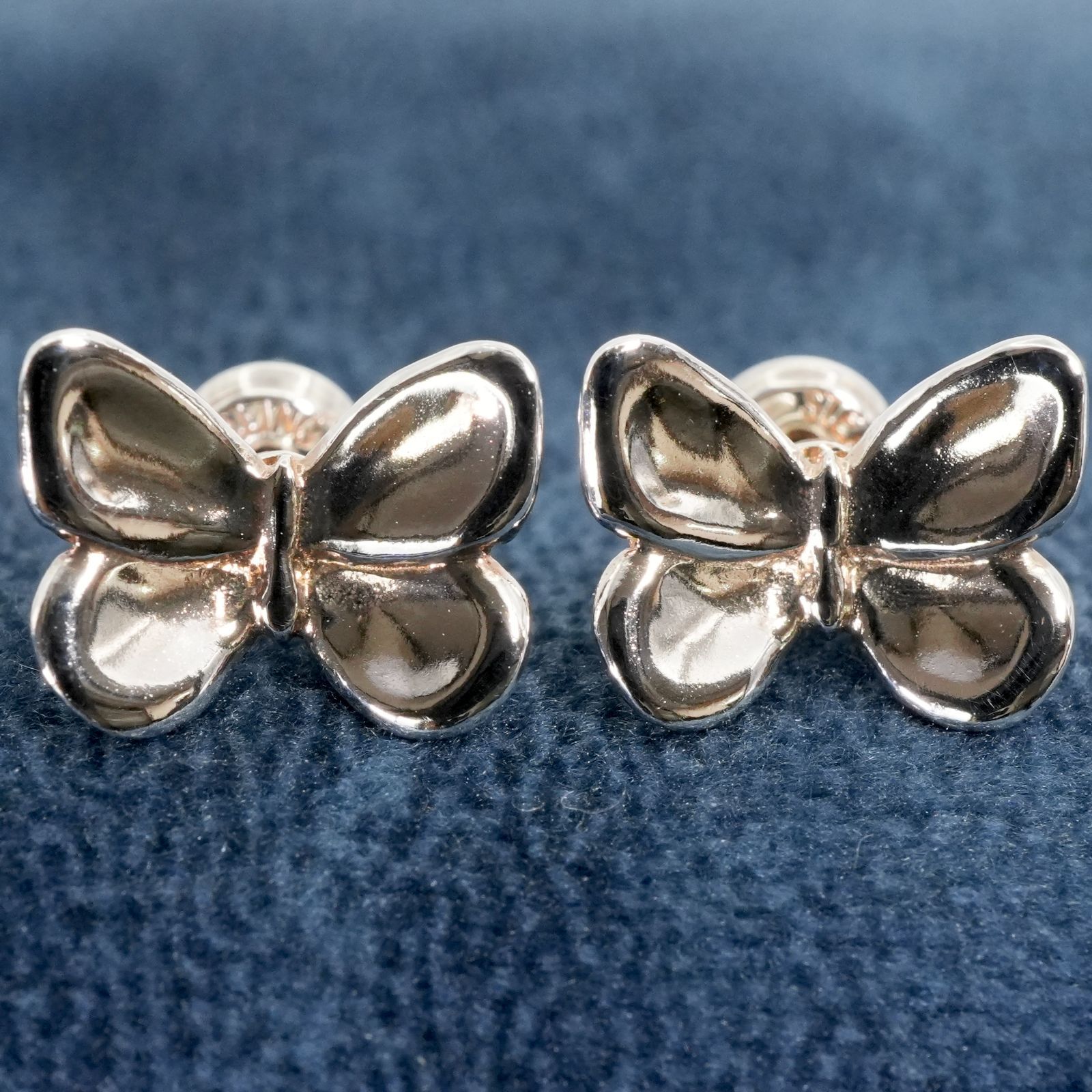 極美品 イーエム バタフライ シルバー ピアス e.m./25-1973S - メルカリ