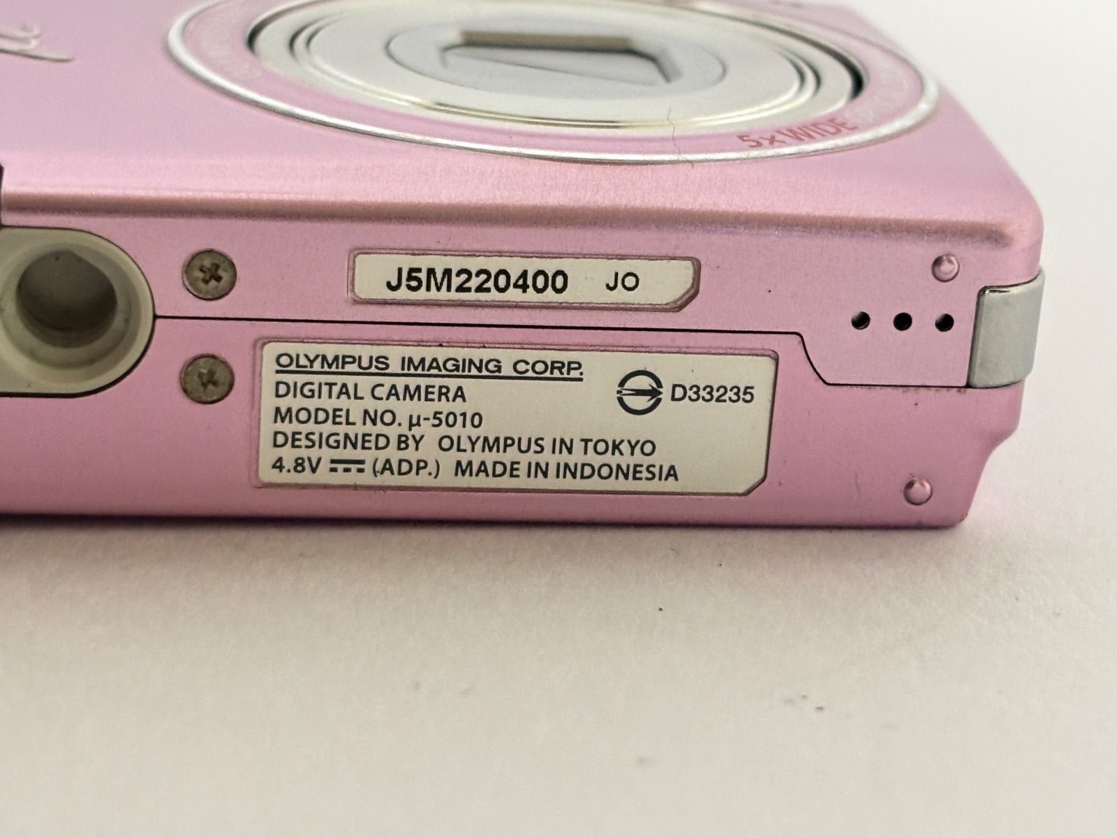 OLYMPUS μ-5010 ピンク デジタルカメラ コンデジ - メルカリ