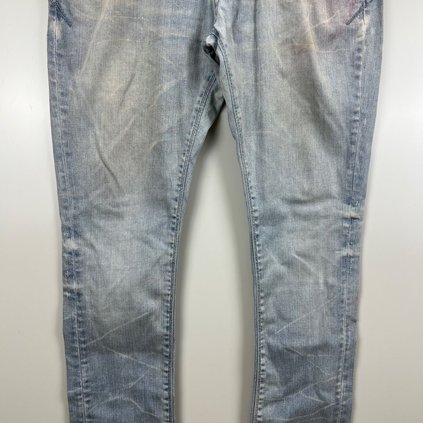 FUGA y2k style archive damaged denim pants 46 フーガ ダメージ加工 
