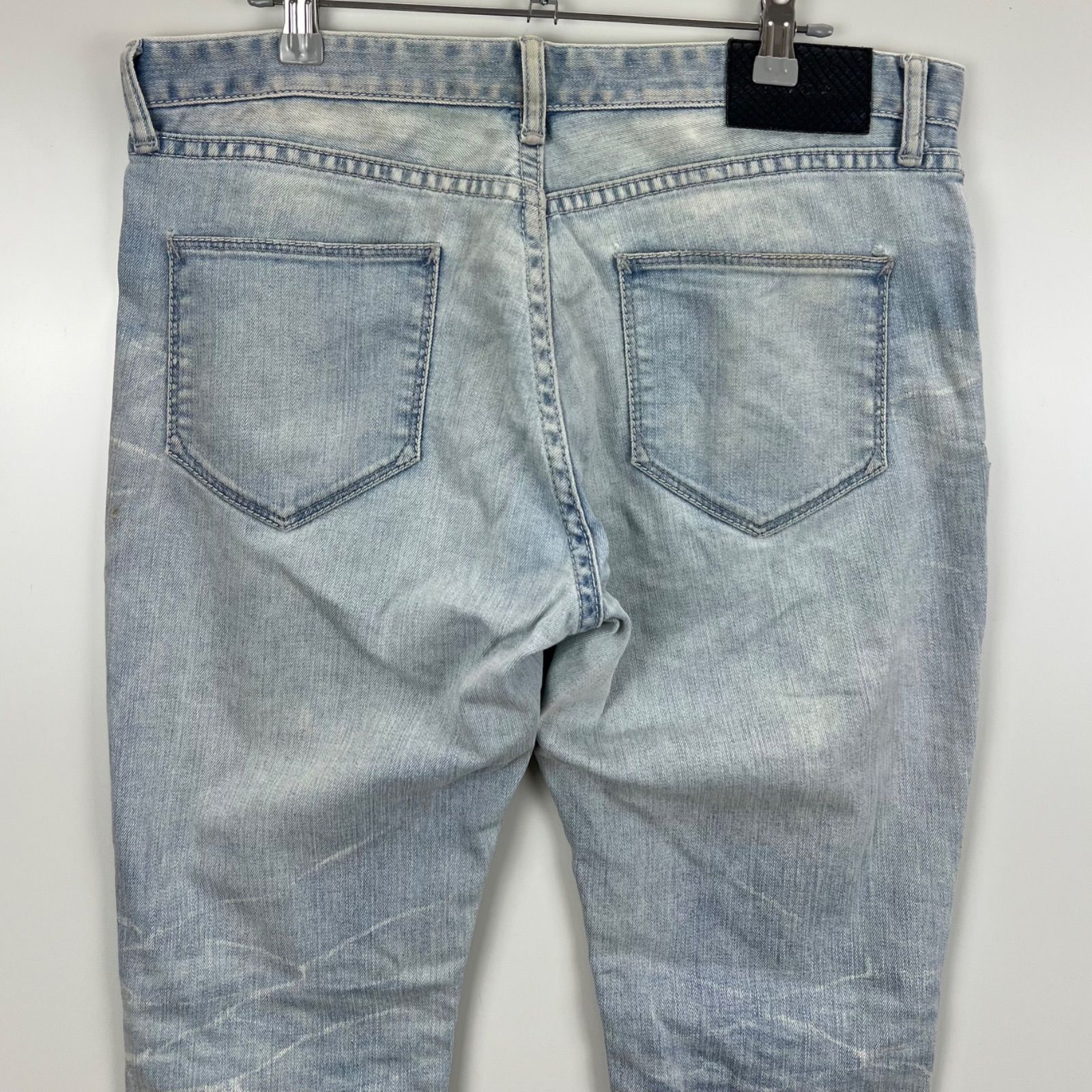 FUGA y2k style archive damaged denim pants 46 フーガ ダメージ加工 