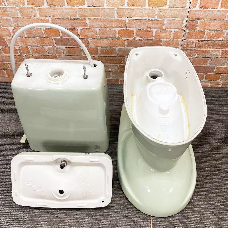  品 INAX イナックス トイレ 洋式便器 床下排水 GBC-110 ST 排水芯200 mm とタンク GDT-3810 のセット SG 6 フォググリーン 21 K トイレ 住宅設備