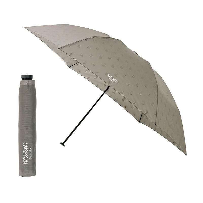 ムーンバット マッキントッシュフィロソフィー 雨傘 折りたたみ傘 超軽量 バーブレラ アウトラインベアー 21-431-11146-02 ライトグレー 0