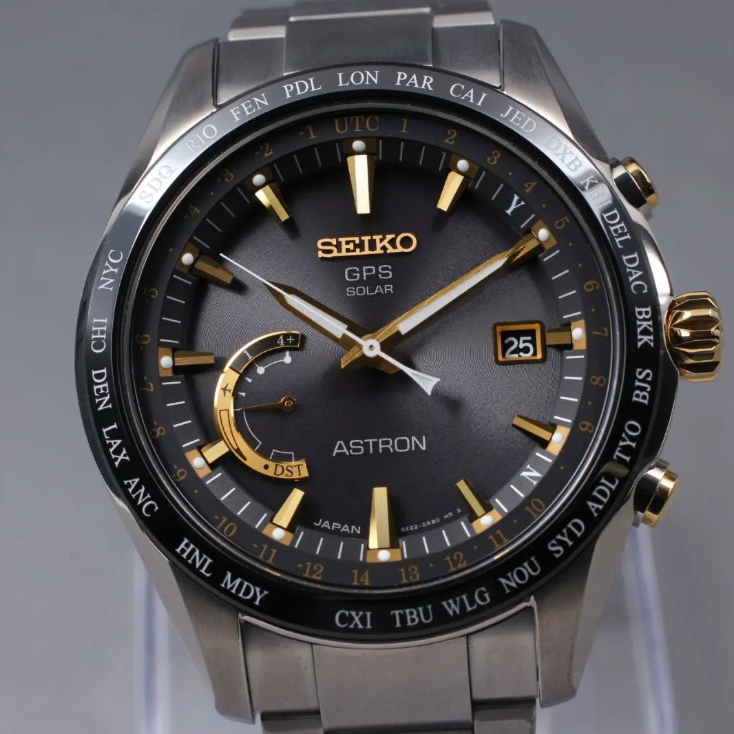  SEIKO アストロン SBXB 087 8 X 22 0 AG 2 メンズ ブラック チタン セラミック 電波ソーラー 腕時計(クォーツ) 腕時計(アナログ)
