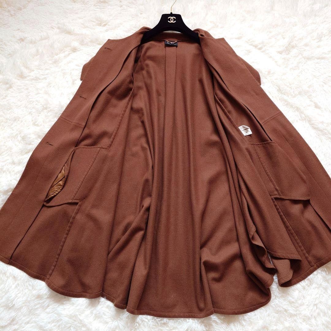 AKRIS アクリス カシミヤ100% ポンチョ ロングコート ロングコート 金