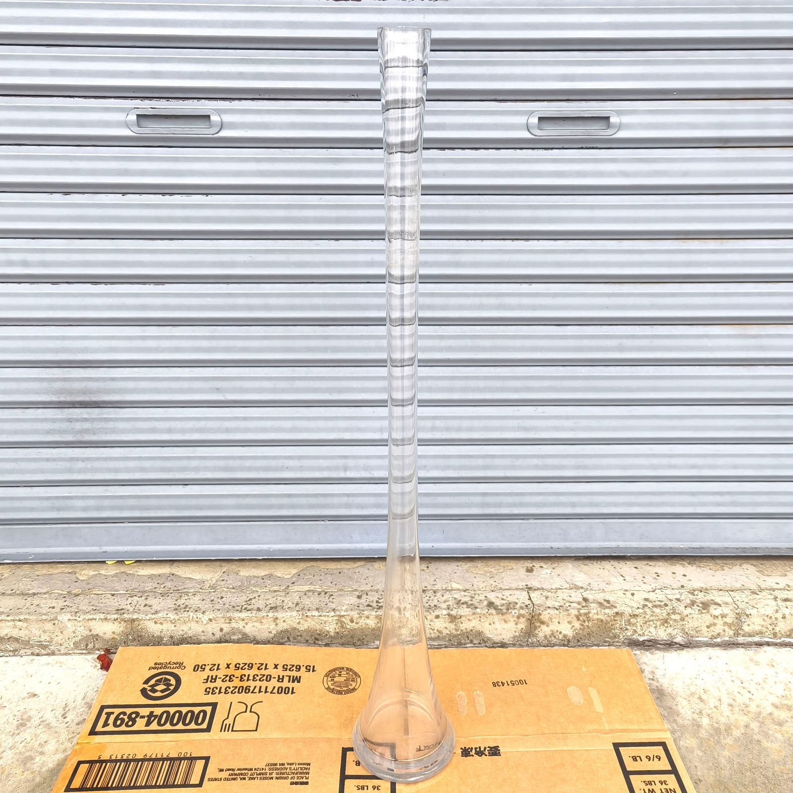 フラワーベース フラワースタンド ガラス花器 花瓶 高さ約80㎝ No 251105 10 梱包サイズ140