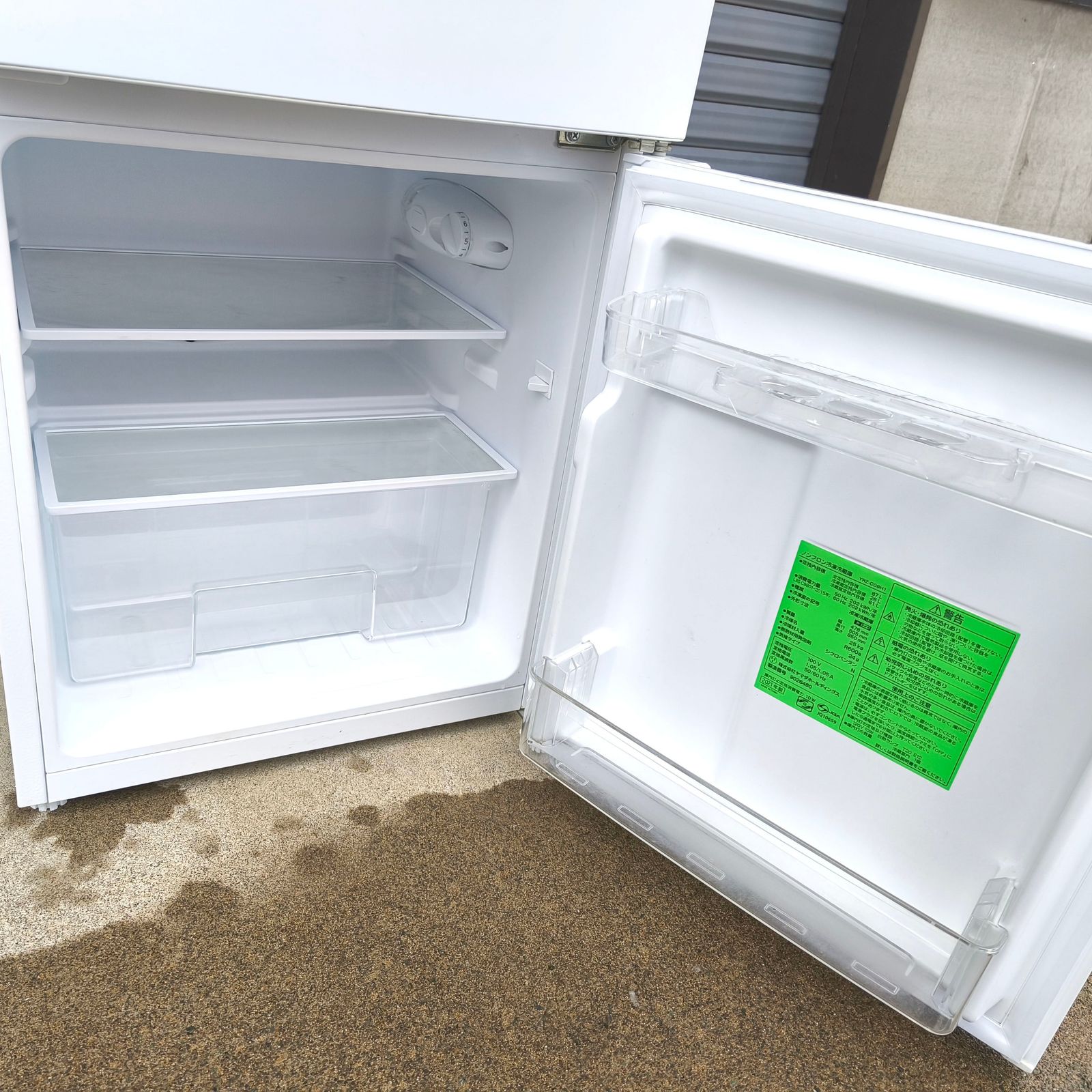 ヤマダセレクト・ノンフロン冷凍冷蔵庫・YRZ-C09H1・容量87L・2021年製