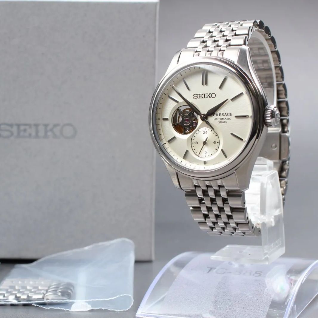 セイコー プレザージュ SARJ 007 6 R 5 J-00 C 0 SS AT シルバー文字盤 あまりごま5 メンズ腕時計