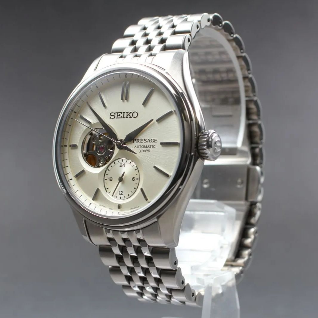 セイコー プレザージュ SARJ 007 6 R 5 J 00 C 0 SS AT シルバー文字盤 あまりごま5 メンズ腕時計