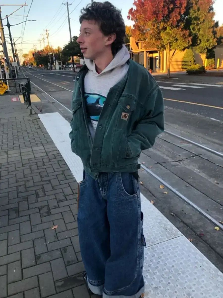 ヴィンテージ 90s Carhartt カーハート J10 HTG XL トラッカー ワーク