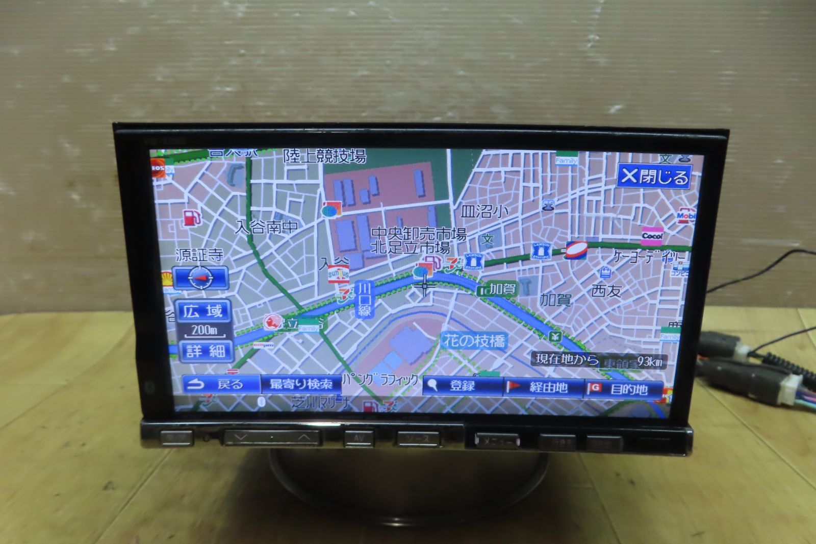 ☆F4815/アルパイン VIE-X08S HDDナビ 地図2010年 地デジTVフルセグ