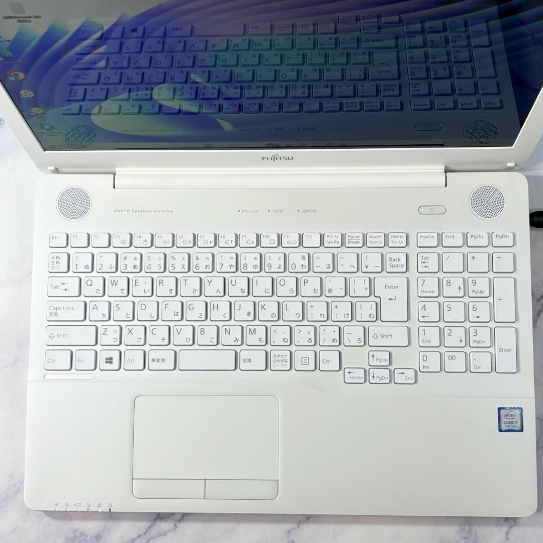 美品ホワイト！Corei7・16GB・SSD・ブルーレイ・ノートパソコン - メルカリ