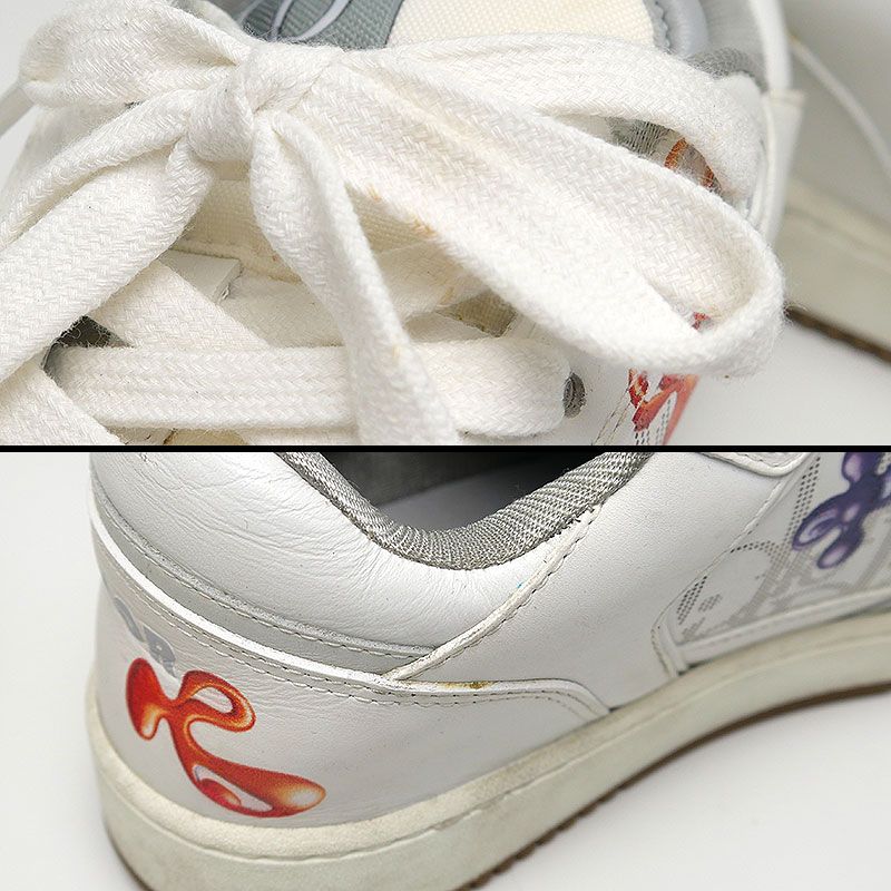 ディオール ケニーシャーフ ローカットスニーカー 41 ホワイト レザー