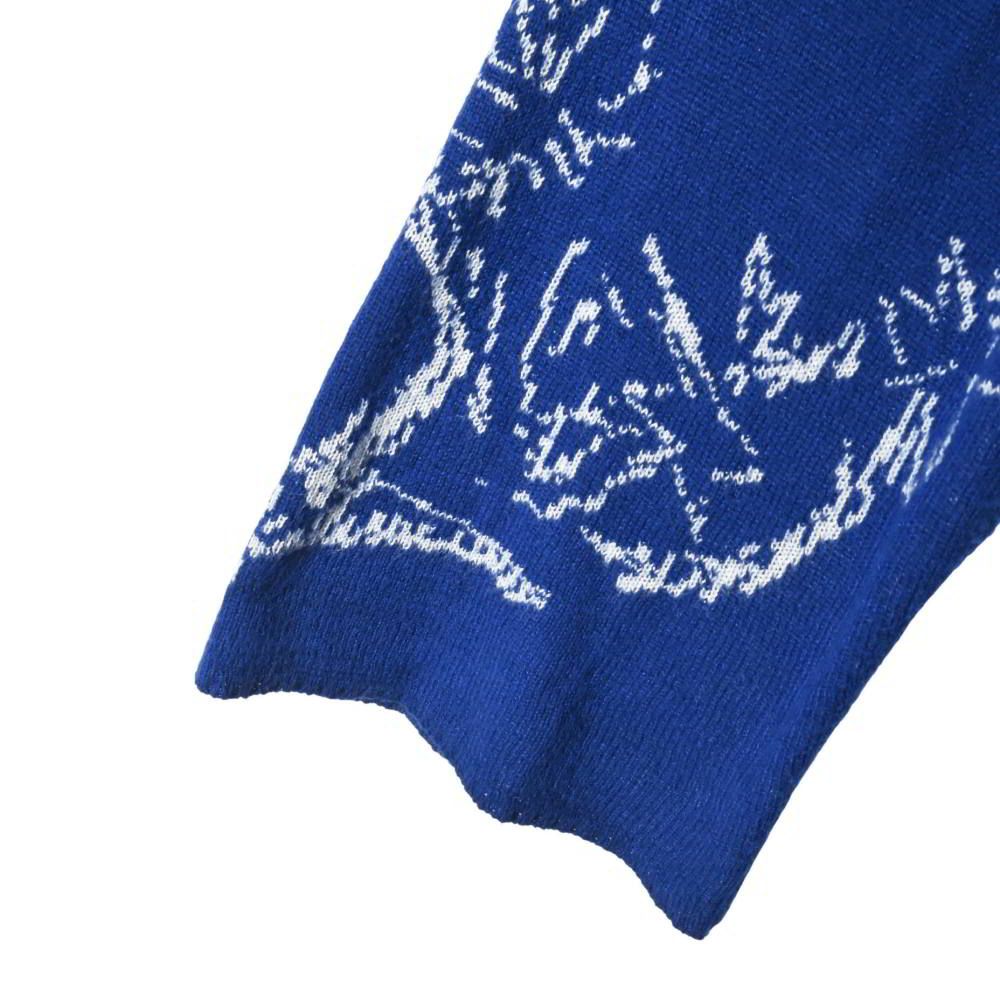 Yohji Yamamoto POUR HOMME 柄 ロング ニット - メルカリ