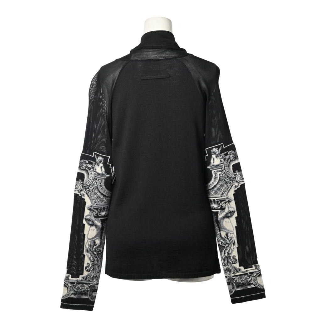 Jean-Paul GAULTIER 素材切替 パワーネット タートルネック ニット