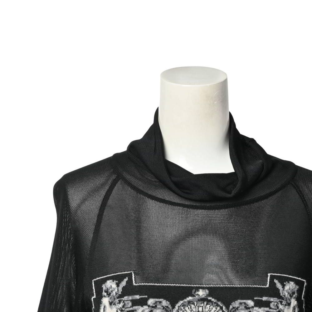 Jean Paul GAULTIER homme パワーネットニット ハイネック Jean-Paul GAULTIER 素材切替 パワーネット タートルネック ニット