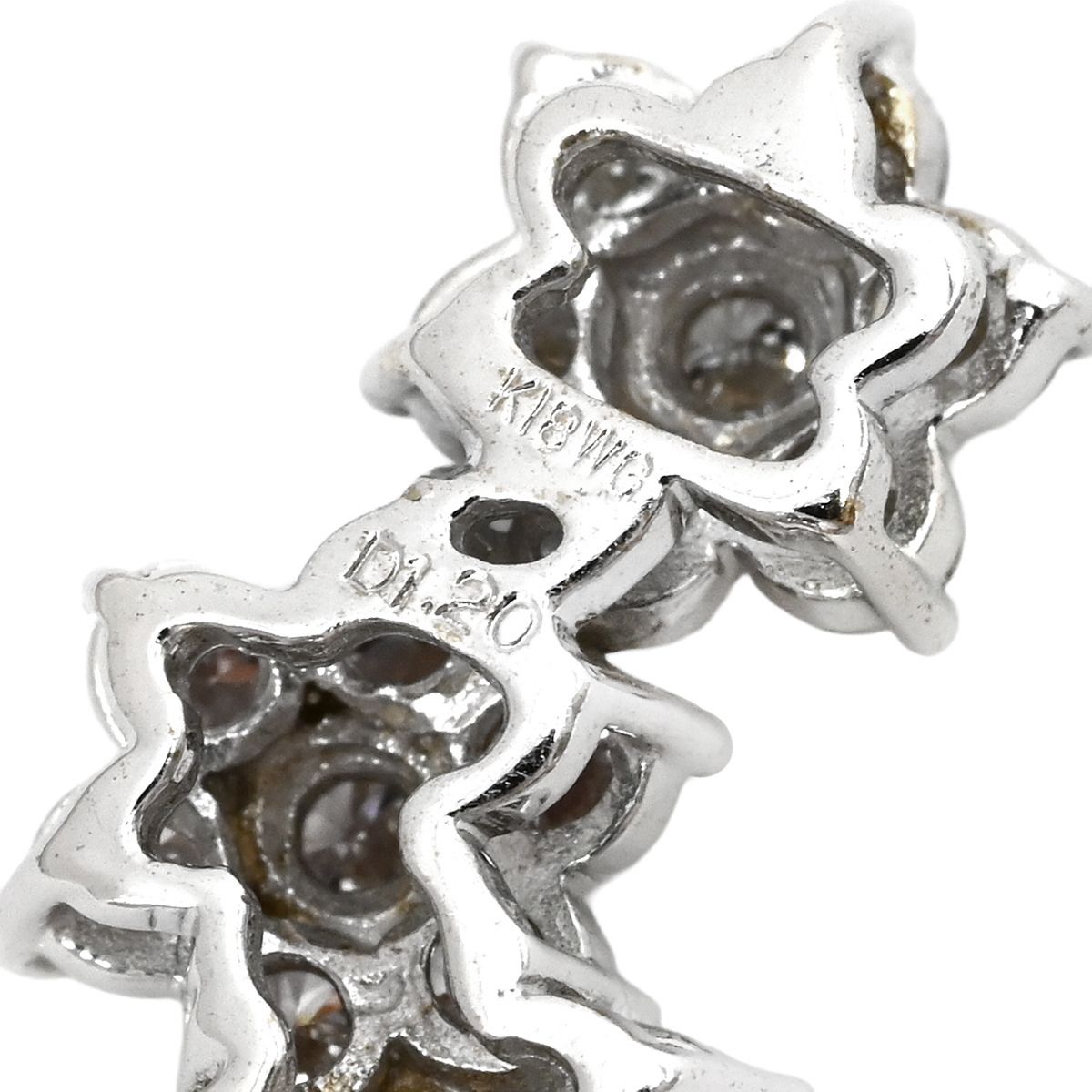 ペンダントトップ ホワイトゴールド Au750 18K 18金 ダイヤモンド 1.20