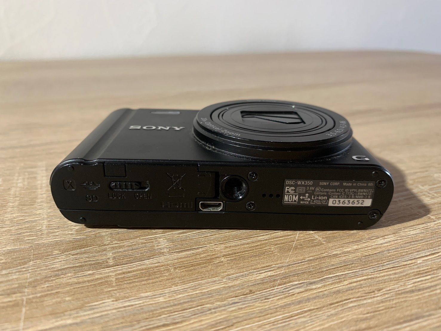 6766 Sony ソニー Cyber-shot DSC-WX350 ブラック ジャンク品 デジカメ