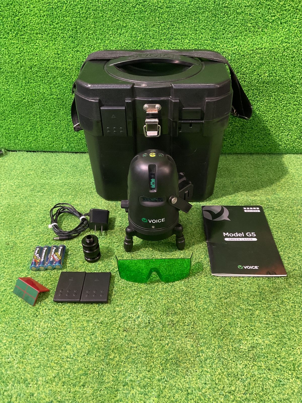注文 VOICE G5 5ライングリーンレーザー墨出し器 付属品・取説