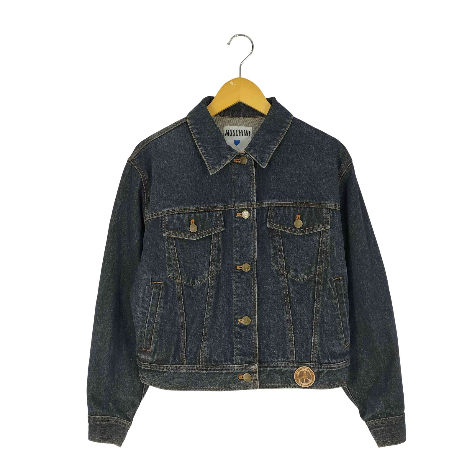 モスキーノ MOSCHINO 00s 3rd デニムジャケット レディース JPN：9号