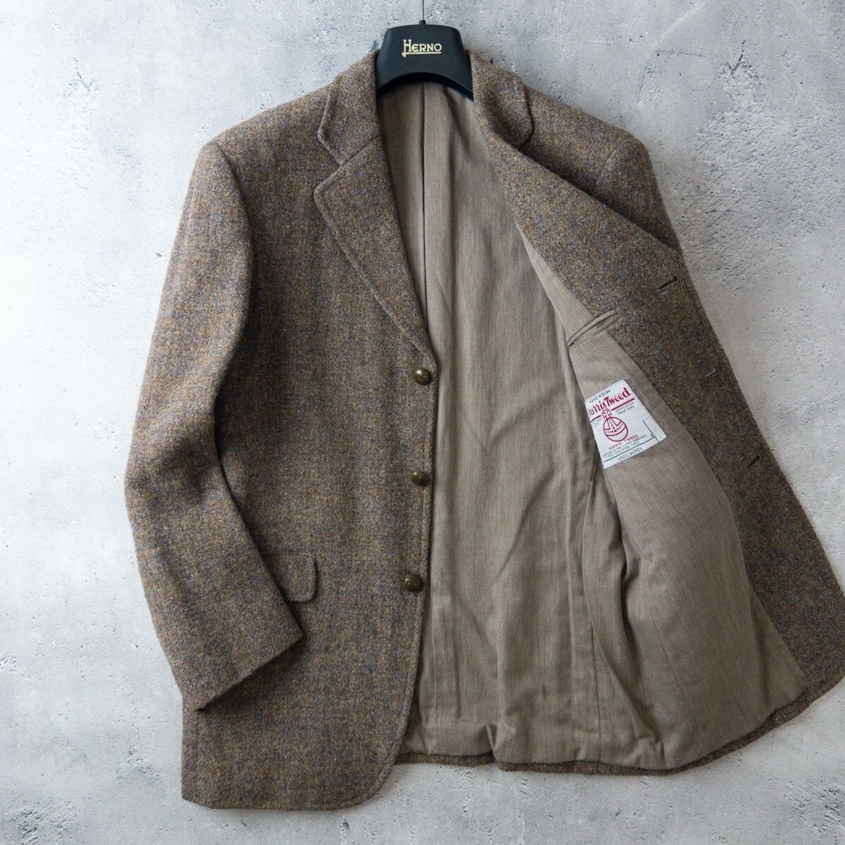 美品 MARGARET HOWELL マーガレットハウエル x HARRIS TWEED ハリス