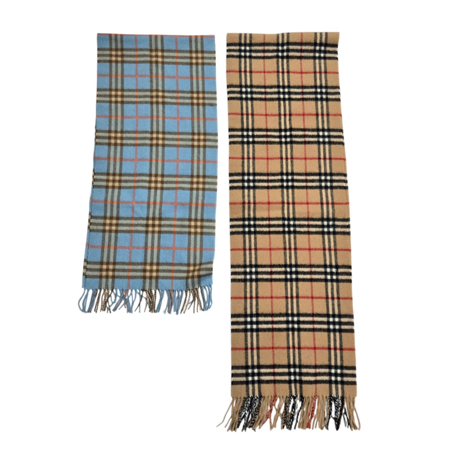 バーバリー マフラー キャメル グレー 2本セット バーバリー BURBERRY