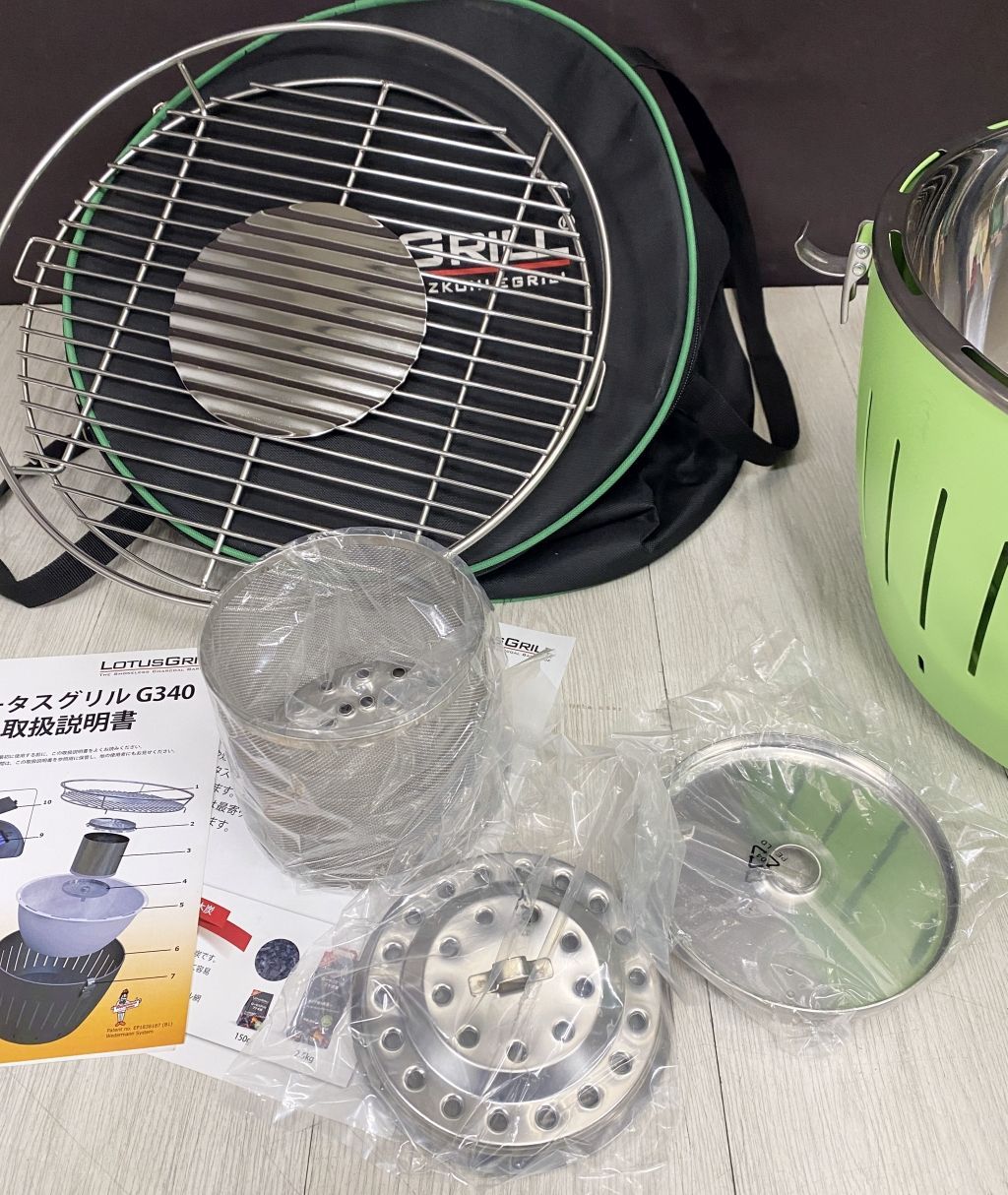 未使用品】無煙炭火グリル ロータスグリル G340 レギュラーサイズ