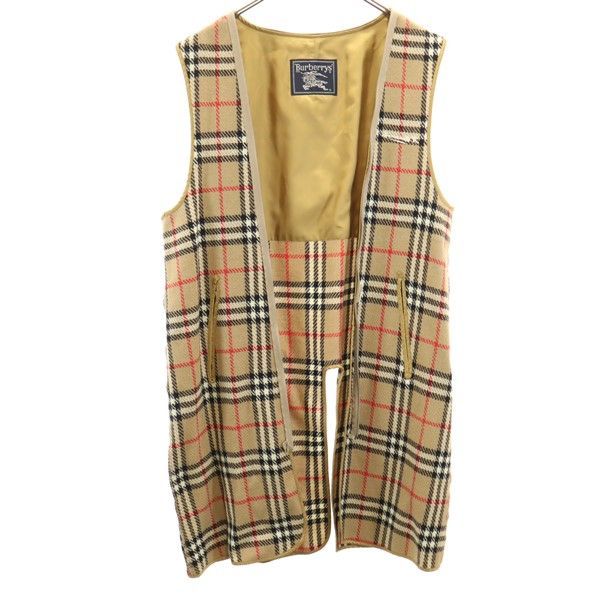 Burberrys バーバリーズベスト ノバチェック ベージュ Burberrys バーバリーズ 90s オールド ノバチェック ライナー ベスト M