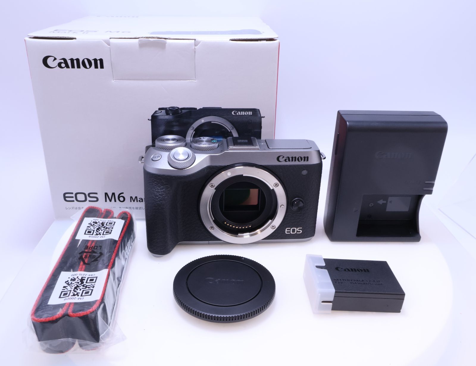6,000回以下】Canon EOS M6 Mark II ボディー シルバー ミラーレス一眼