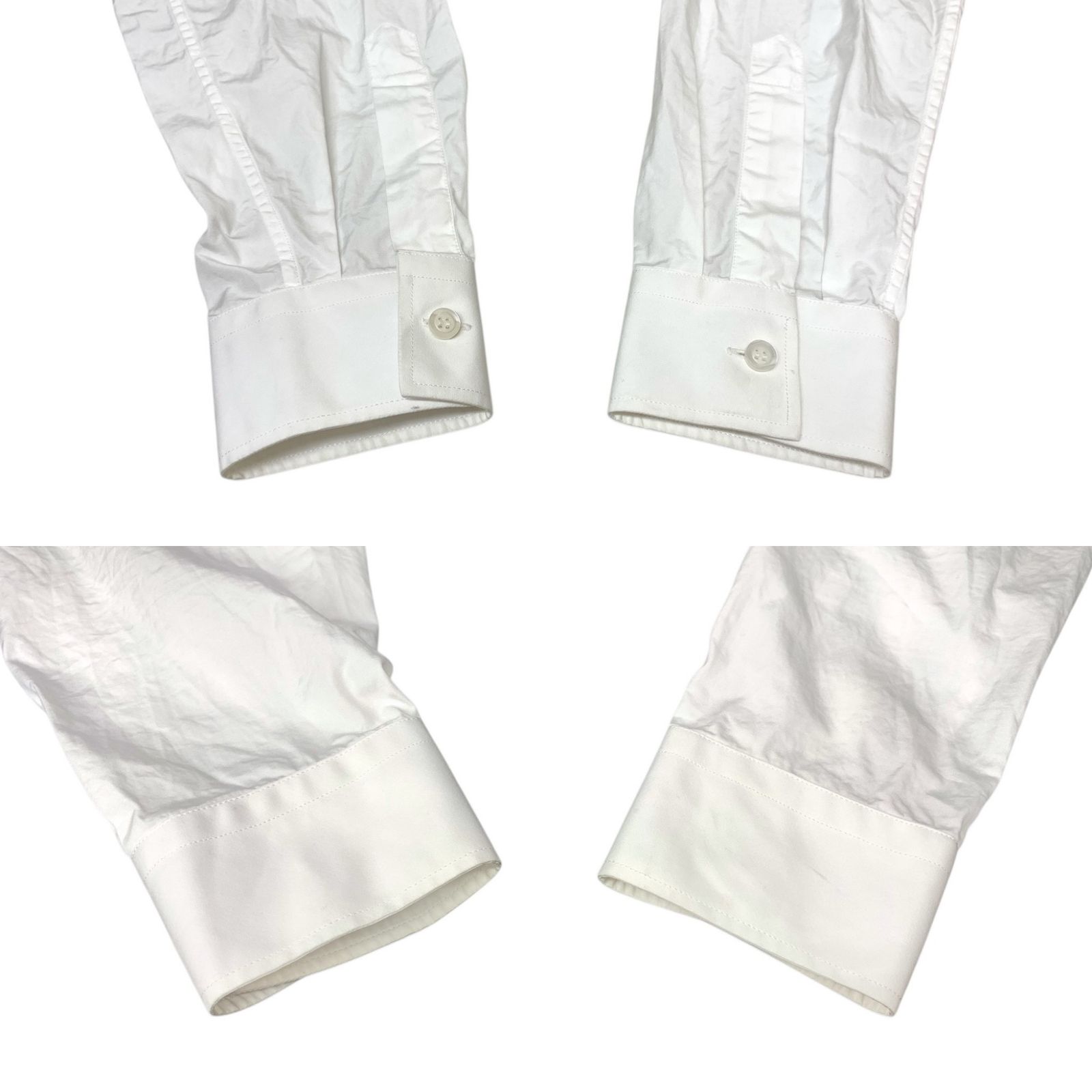 PRADA (プラダ) 長袖シャツ コットン100％ 無地 DNA01K S000 10IV 40