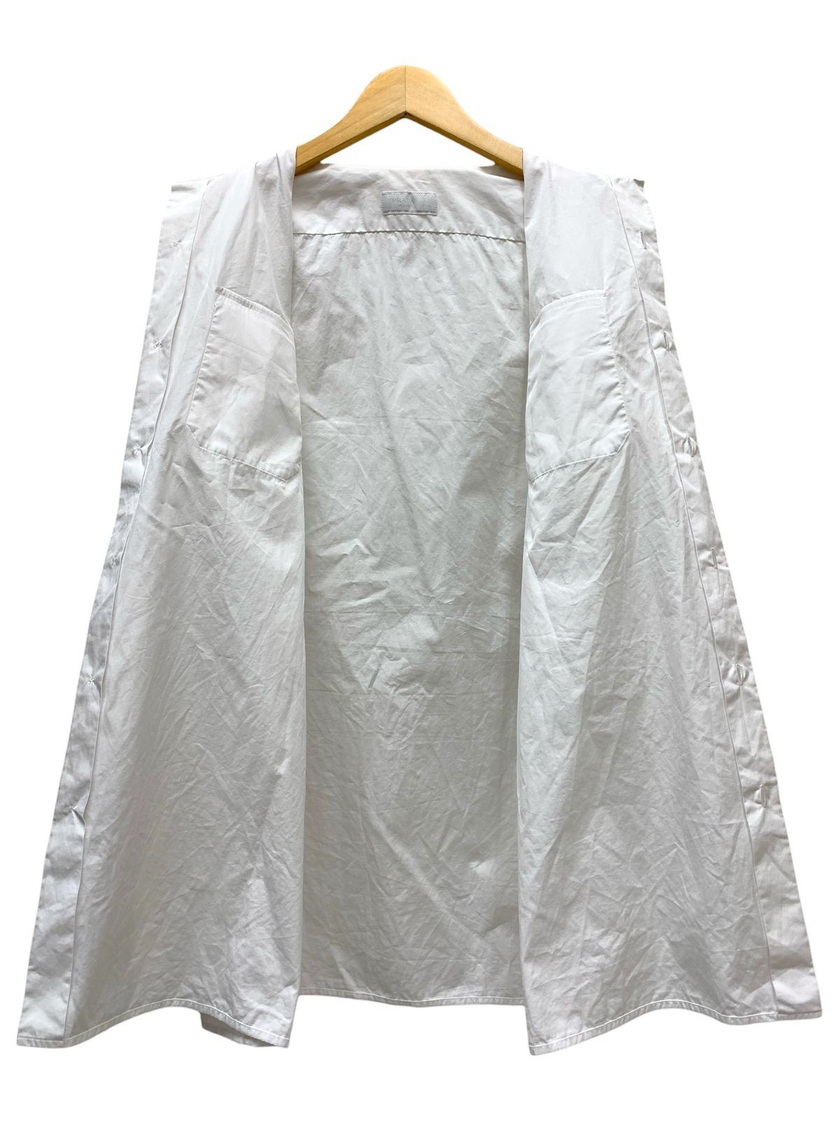 PRADA (プラダ) 長袖シャツ コットン100％ 無地 DNA01K S000 10IV 40