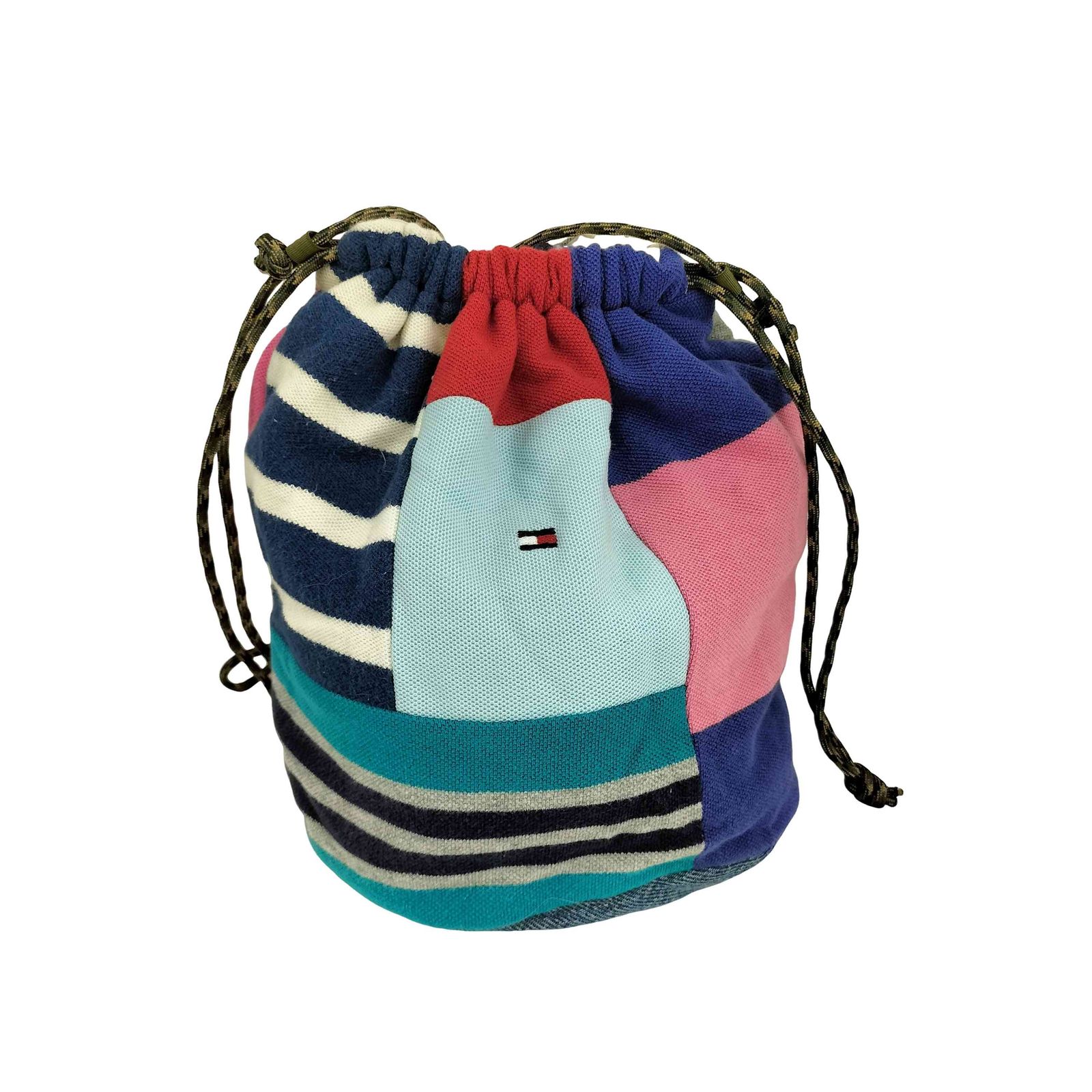 トミーヒルフィガー TOMMY HILFIGER マルチカラー 巾着 ショルダー 