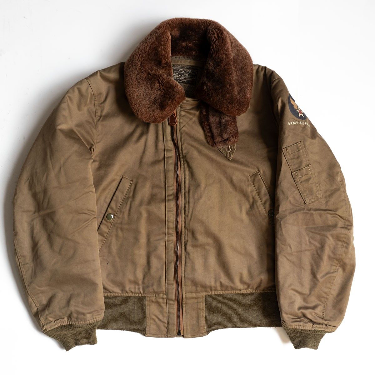 実名復刻/ROUGH WEAR】BUZZ RICKSON'S【B-15 フライトジャケット】38