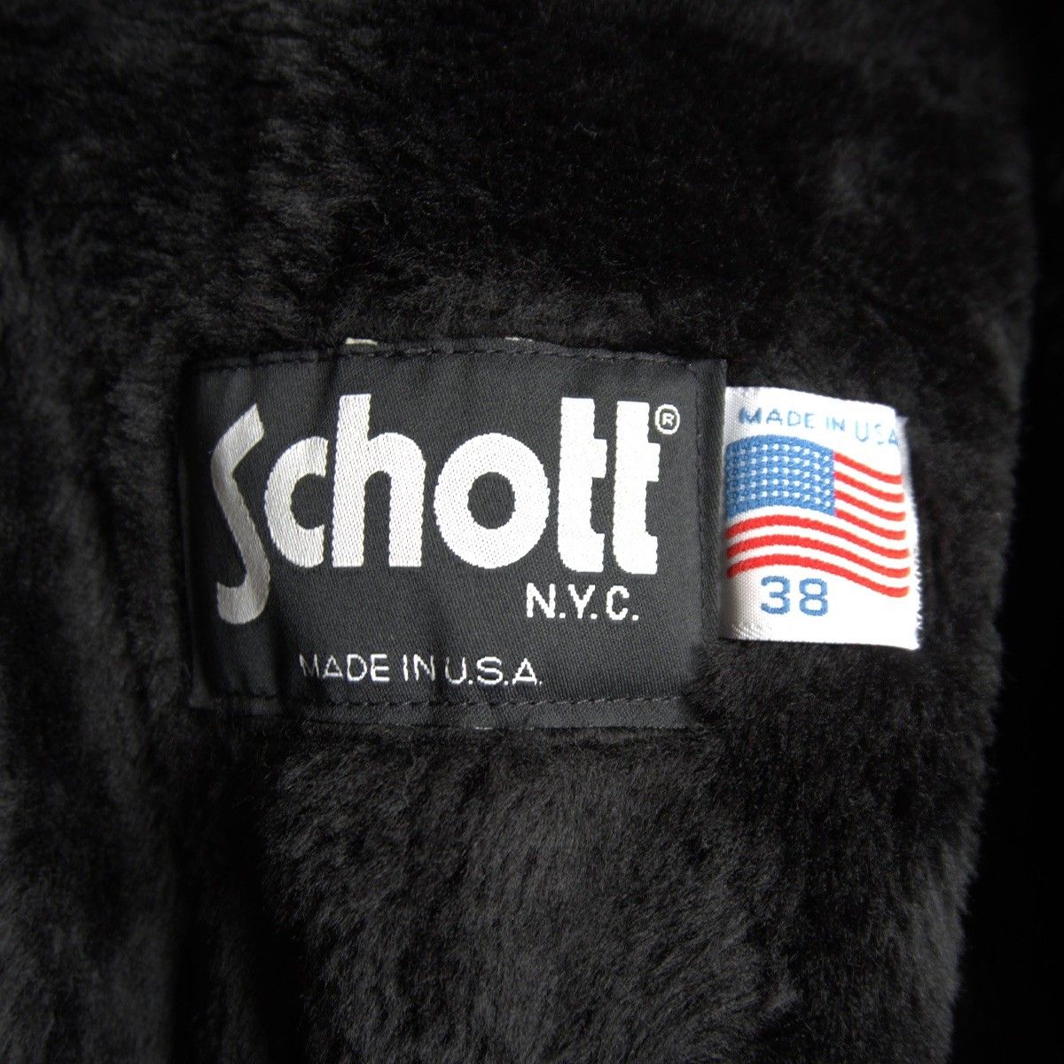 美品】SCHOTT【642/シングルライダースジャケット】38 襟 レザー