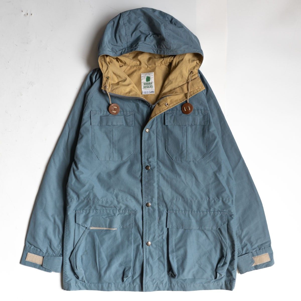 【美品】Sierra Designs 【USA製 60/40クロス マウンテンパーカー】 L ブルー ジャケット シエラデザイン 25110770