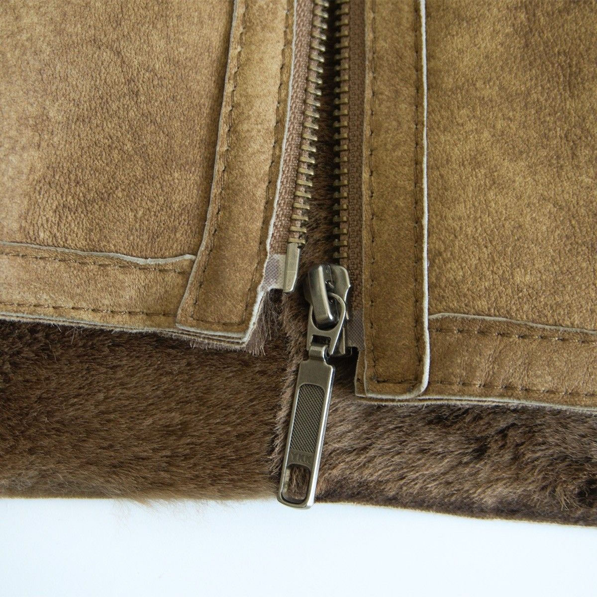 美品】WIND ARMOR【ムートン ジャケット】 ブラウン レザー ウインド