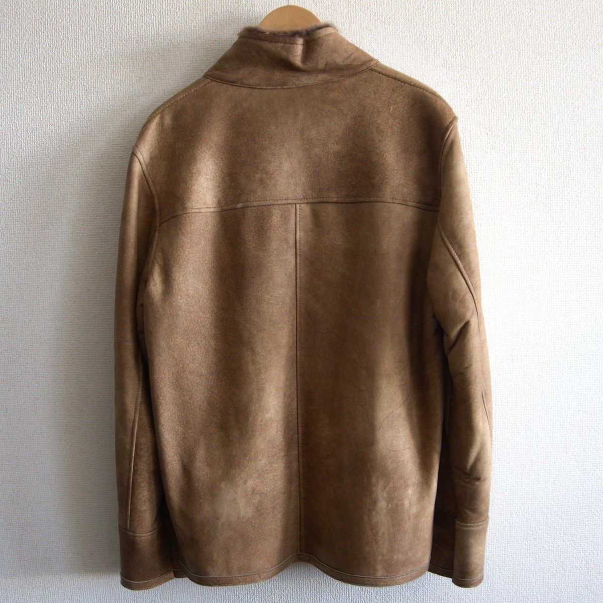 美品】WIND ARMOR【ムートン ジャケット】 ブラウン レザー ウインド