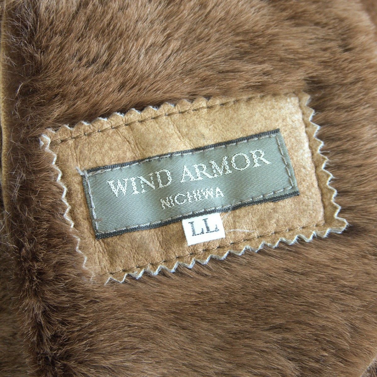 美品】WIND ARMOR【ムートン ジャケット】 ブラウン レザー ウインド